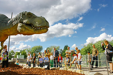 Image showing Dinosaur exhibition in Finnish Science Centre Heureka