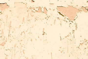 Image showing Weathered Paint Peeling Flaking Off Adobe Wall