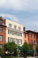 Image showing Blair House Canadian Flag Row Home Washington DC