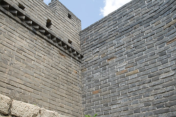 Image showing Corner Mutianyu Great Wall, Near Beijing, China