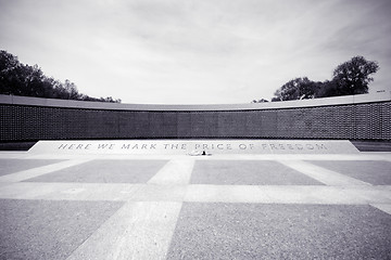 Image showing Star Field World War II Memorial Washington DC