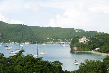 Image showing Port Elizabeth harbor Princess Margaret Beach Bequia St. Vincent