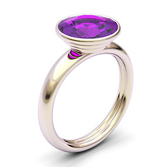Image showing Rose gold ring