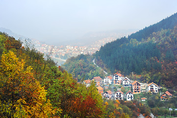 Image showing Serbian mountain village