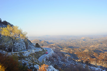 Image showing Mountains road