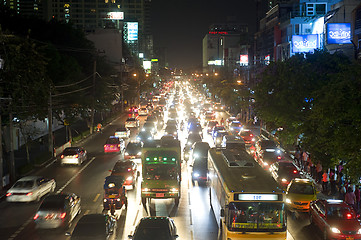 Image showing Bangkok traffic jam