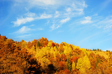 Image showing Beautiful autumn mountains