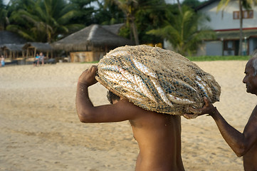 Image showing Sri Lankan fishermen