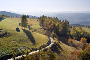 Image showing Beautiful autumn mountains