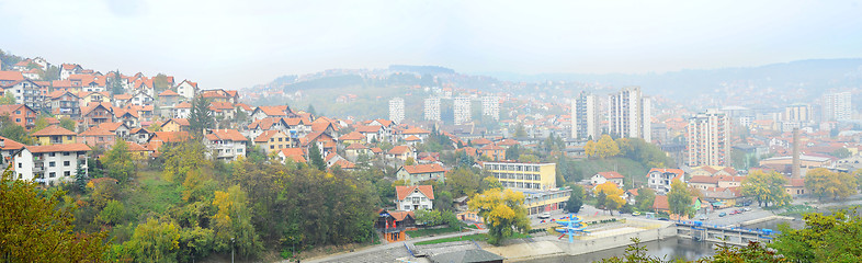 Image showing Panorama of Uzice, Serbia