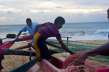 Image showing  Sri Lankan fishermen