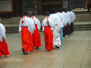 Image showing Tokyo  buddists, monks