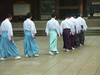 Image showing Tokyo  buddists, monks