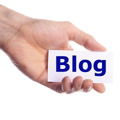 Image showing blog