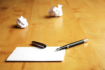 Image showing pen and paper