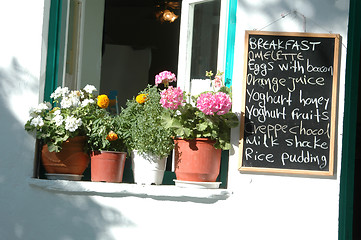 Image showing breakfast sign