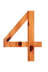 Image showing wood alphabet 4