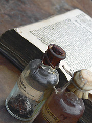 Image showing Medicine bottles