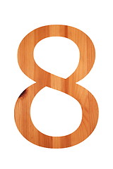 Image showing wood alphabet 8