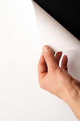 Image showing paper and hand