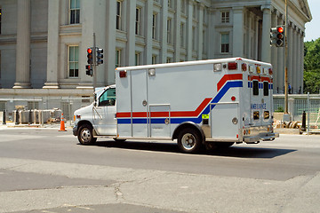 Image showing Ambulance on Street Treasury Department Washington
