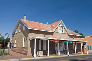 Image showing General Store In Santa Fe, New Mexico Blue Sky