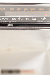 Image showing XXXL Tuning Display Part of Vintage AM/FM Radio 