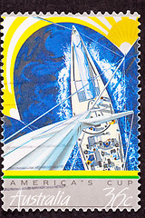 Image showing Australia II America's Cup Yacht Mast Sailboat