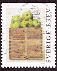 Image showing Stamp Philip Von Schantz Peck Green Apples Box