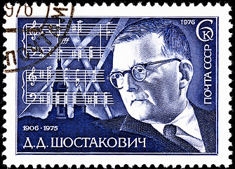 Image showing Dmitri Shostakovich Russian Composer 7th Symphony Score