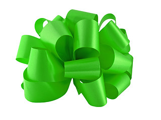 Image showing green bow