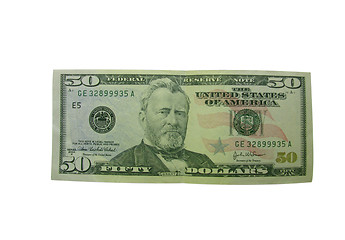 Image showing fifty dollars banknote