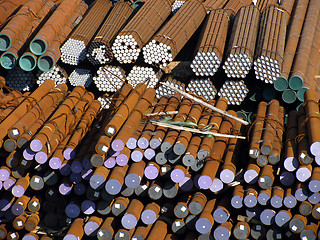 Image showing bunches of pipes