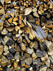 Image showing stack of wood