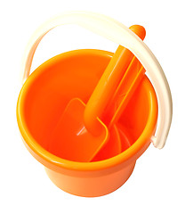 Image showing bucket with shovels