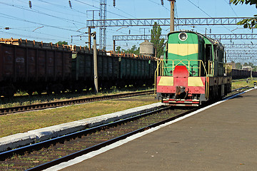 Image showing diesel locomotive
