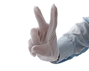 Image showing victory sign