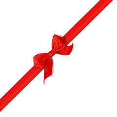 Image showing red bow