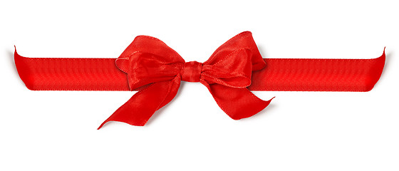 Image showing red bow