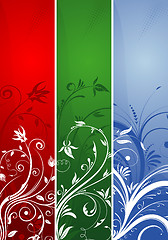 Image showing Floral banner