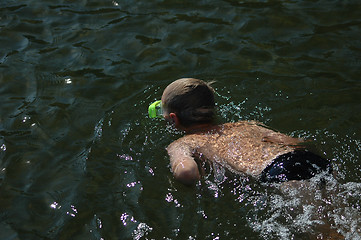 Image showing Diving boy