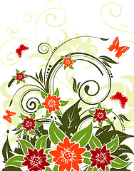 Image showing Flower background