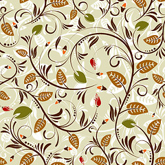 Image showing Flower seamless pattern