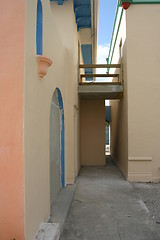 Image showing Traditional Spanish Florida style buildings under construction