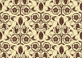 Image showing Flower seamless pattern