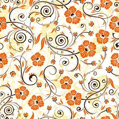 Image showing Flower seamless pattern