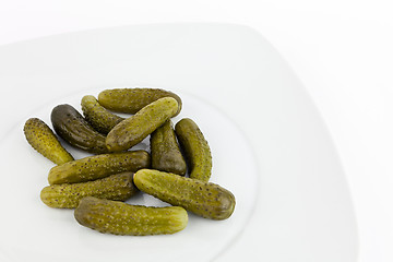 Image showing Pickled cucumbers.