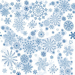 Image showing Seamless pattern of winter