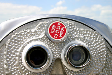 Image showing Coin operated binoculars at Fort Desoto Florida