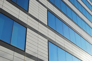 Image showing Office building wall close-up